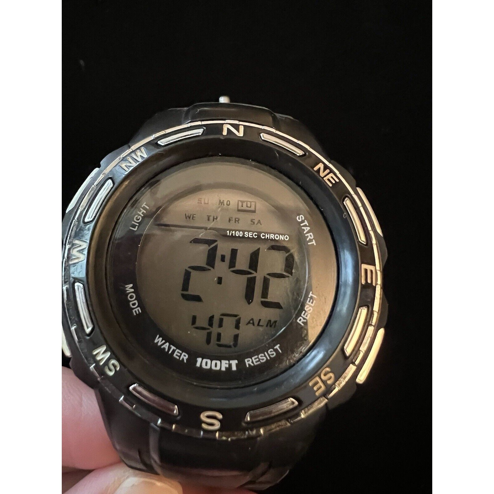 Digital Watch Light Alarm Stopwatch New Battery Digital Watch Light Alarm Stopwatch New Battery